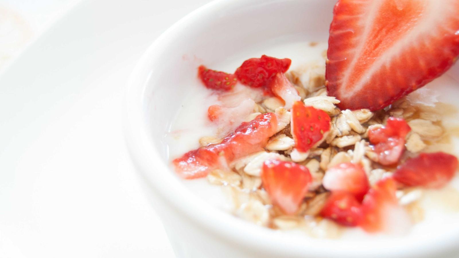 Banana oat pancakes served and ready to eat